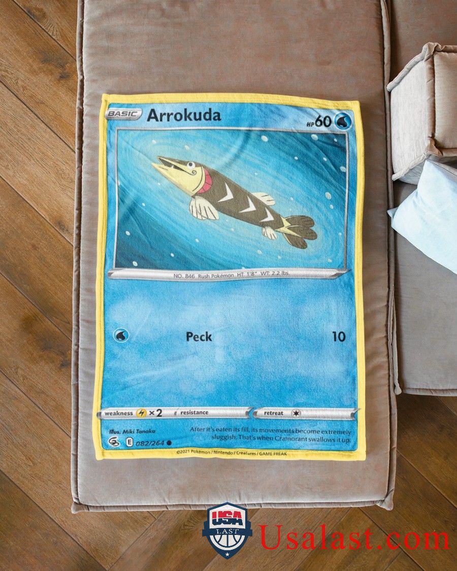 Pokemon Arrokuda Fusion Strike Blanket -GMIPN-2230 - Image 3