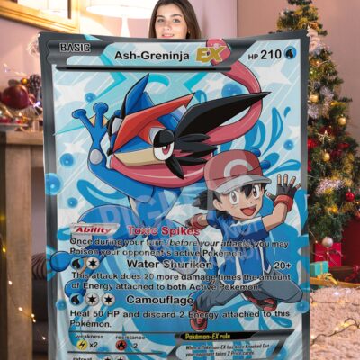 Pokemon Ash-Greninja EX Pokemon Card Blanket 595949