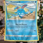 Pokemon Azumarill Fusion Strike Blanket   -SZOH5-3124