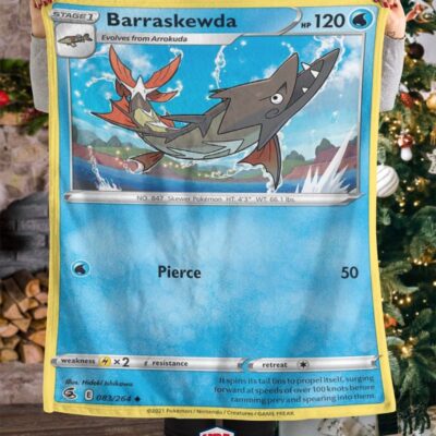 Pokemon Barraskewda Fusion Strike Blanket   -8ZILX-1761