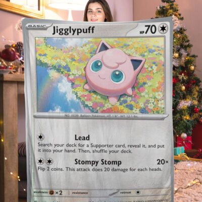 Pokemon Basic Jigglypuff Pokemon Card Blanket 294273