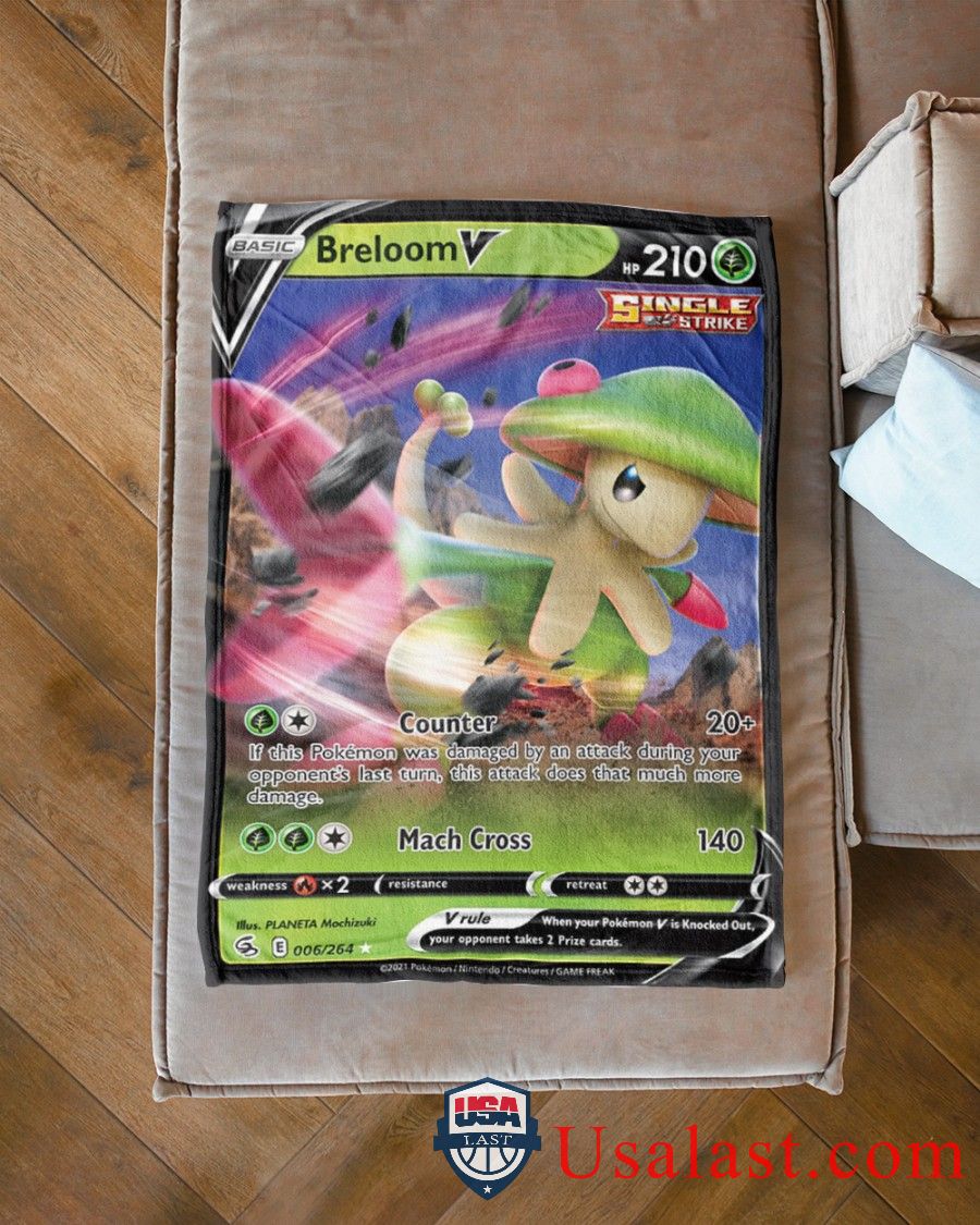 Pokemon Breloom V Single Strike Blanket -JCH1A-1878 - Image 3
