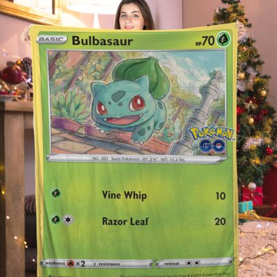 Pokemon Bulbasaur Pokemon Card Blanket 145617