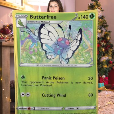Pokemon Butterfree Pokemon Card Blanket 799140
