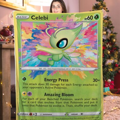 Pokemon Celebi Pokemon Card Blanket 271678