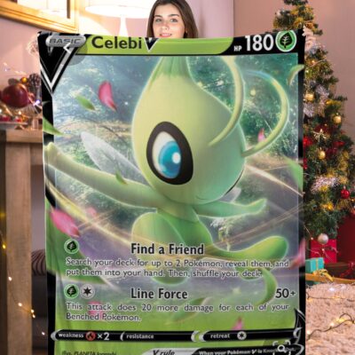 Pokemon Celebi V Pokemon Card Blanket 552671