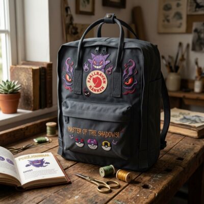 Pokemon Fjallraven Kanken Hand-Embroidered Backpack