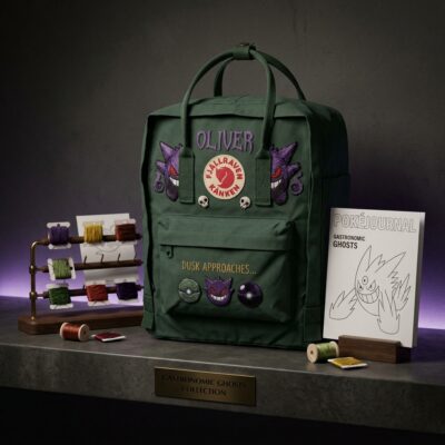 Pokemon Fjallraven Kanken Hand-Embroidered Backpack