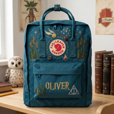 Harry Potter Fjallraven Kanken Hand-Embroidered Backpack