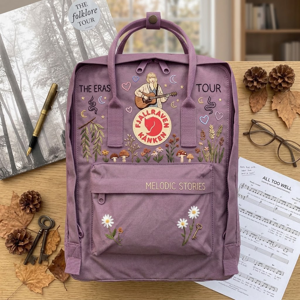 Taylor Swift Fjallraven Kanken Hand-Embroidered Backpack - Image 5