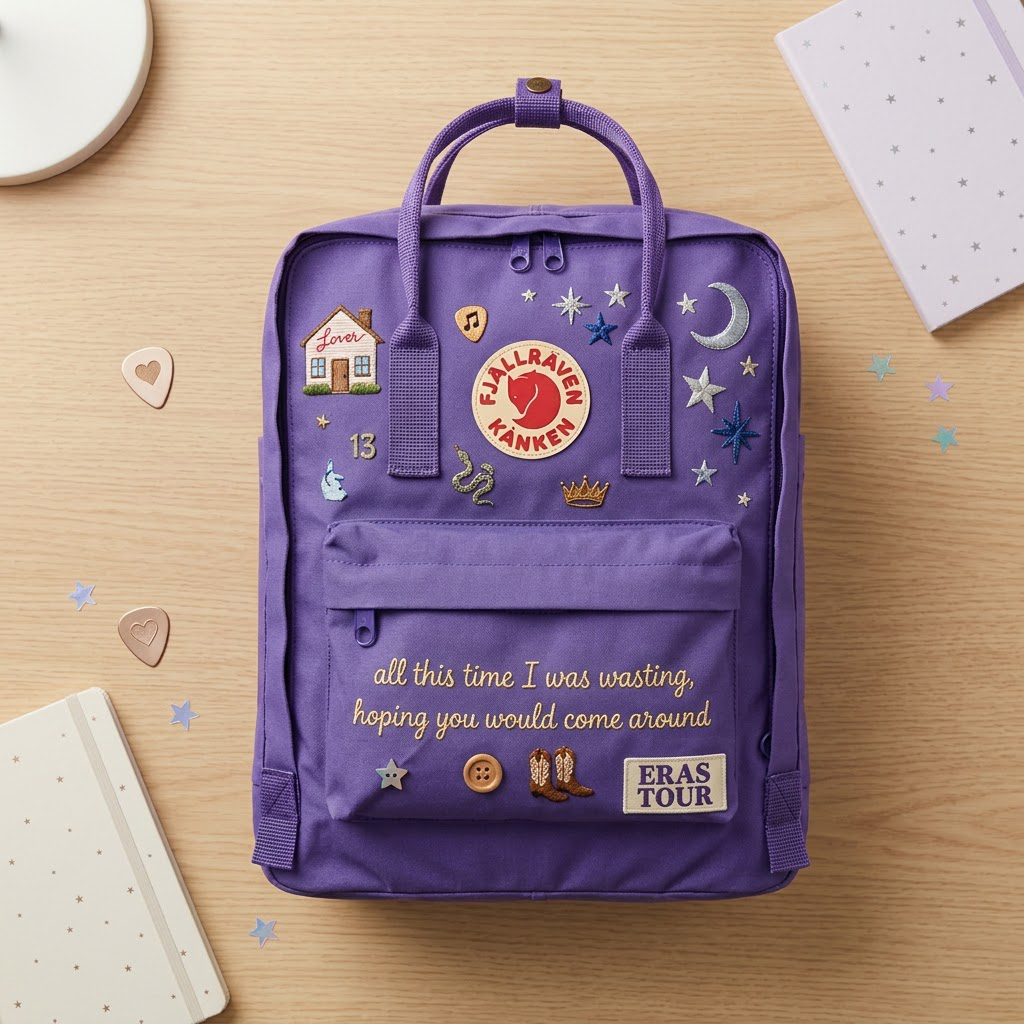Taylor Swift Fjallraven Kanken Hand-Embroidered Backpack - Image 4
