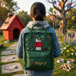 Snoopy Fjallraven Kanken Hand-Embroidered Backpack