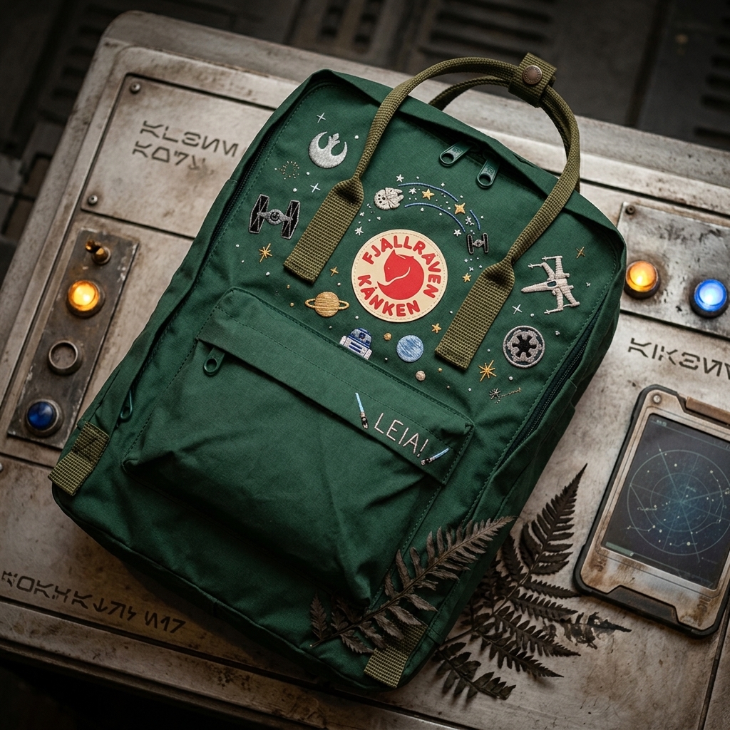 Star Wars Fjallraven Kanken Hand-Embroidered Backpack - Image 6
