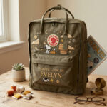 Snoopy Fjallraven Kanken Hand-Embroidered Backpack