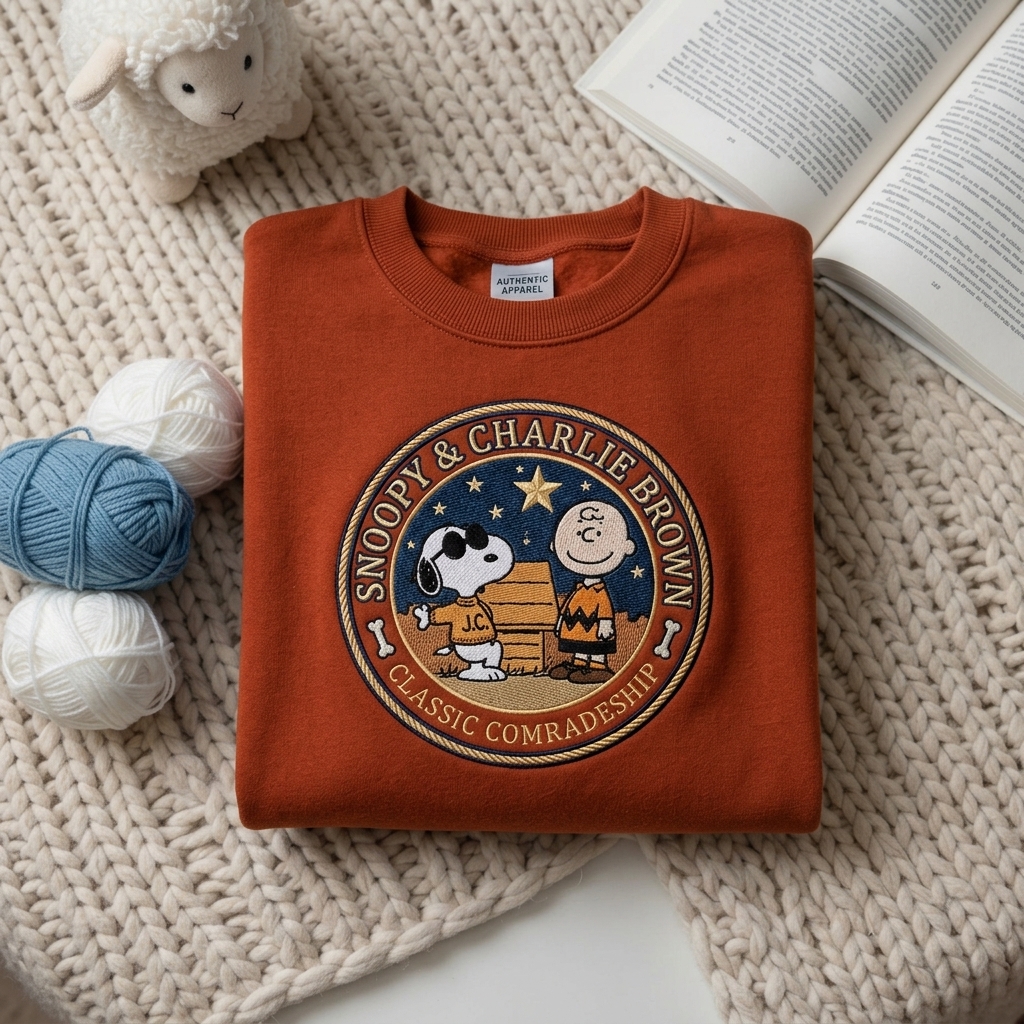 Custom Embroidered Snoopy T-Shirt, Sweatshirt, Hoodie