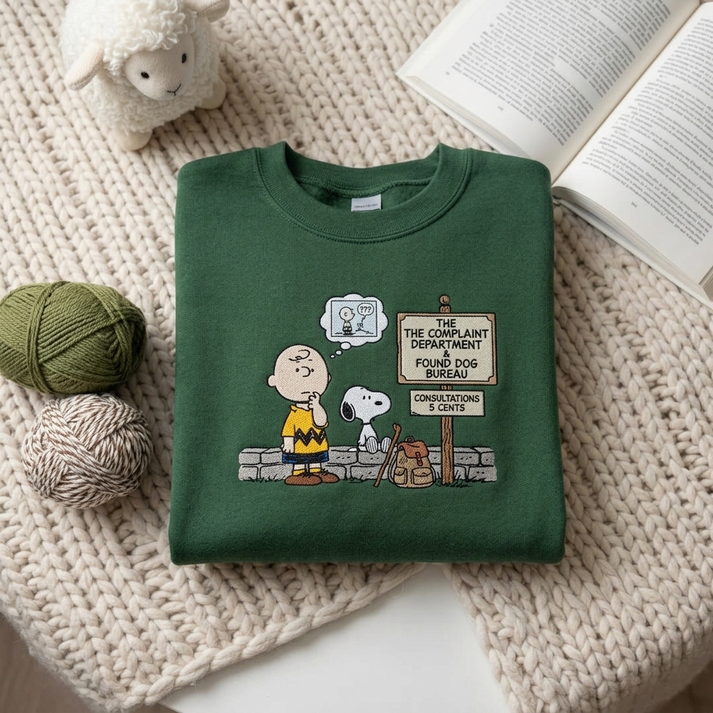 Custom Embroidered Snoopy T-Shirt, Sweatshirt, Hoodie