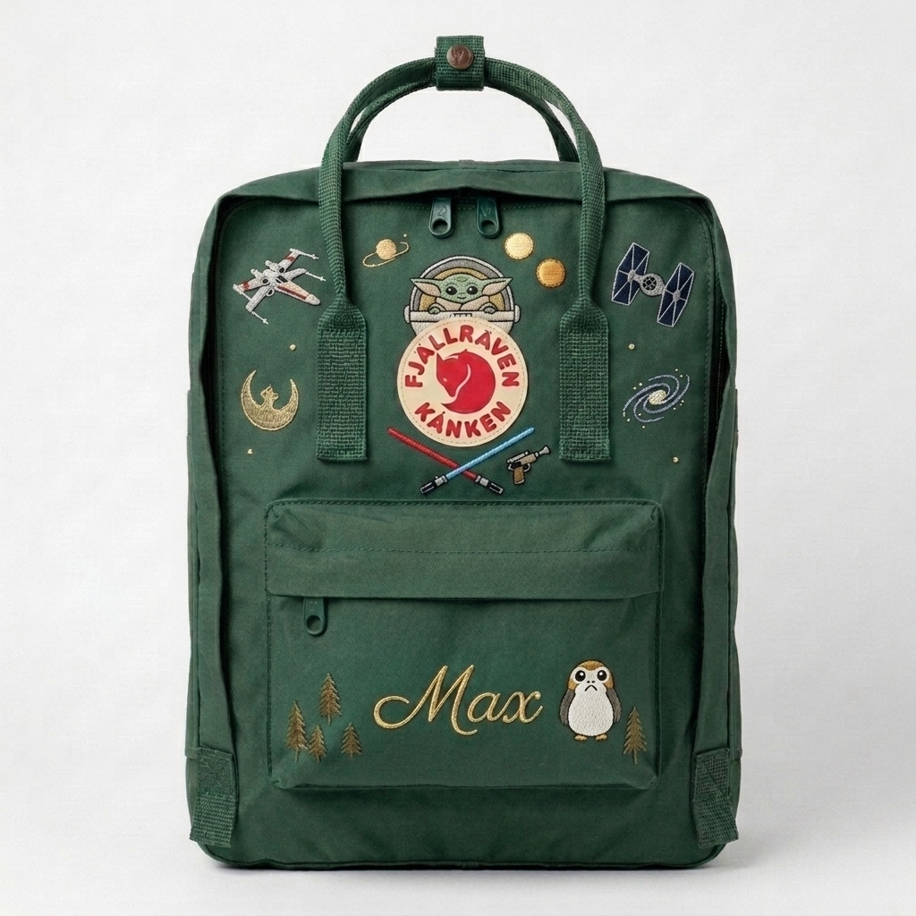 Star Wars Fjallraven Kanken Hand-Embroidered Backpack - Image 5