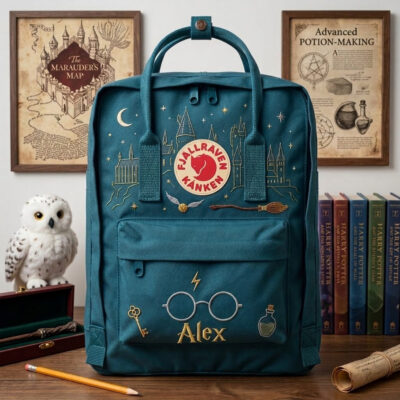 Harry Potter Fjallraven Kanken Hand-Embroidered Backpack