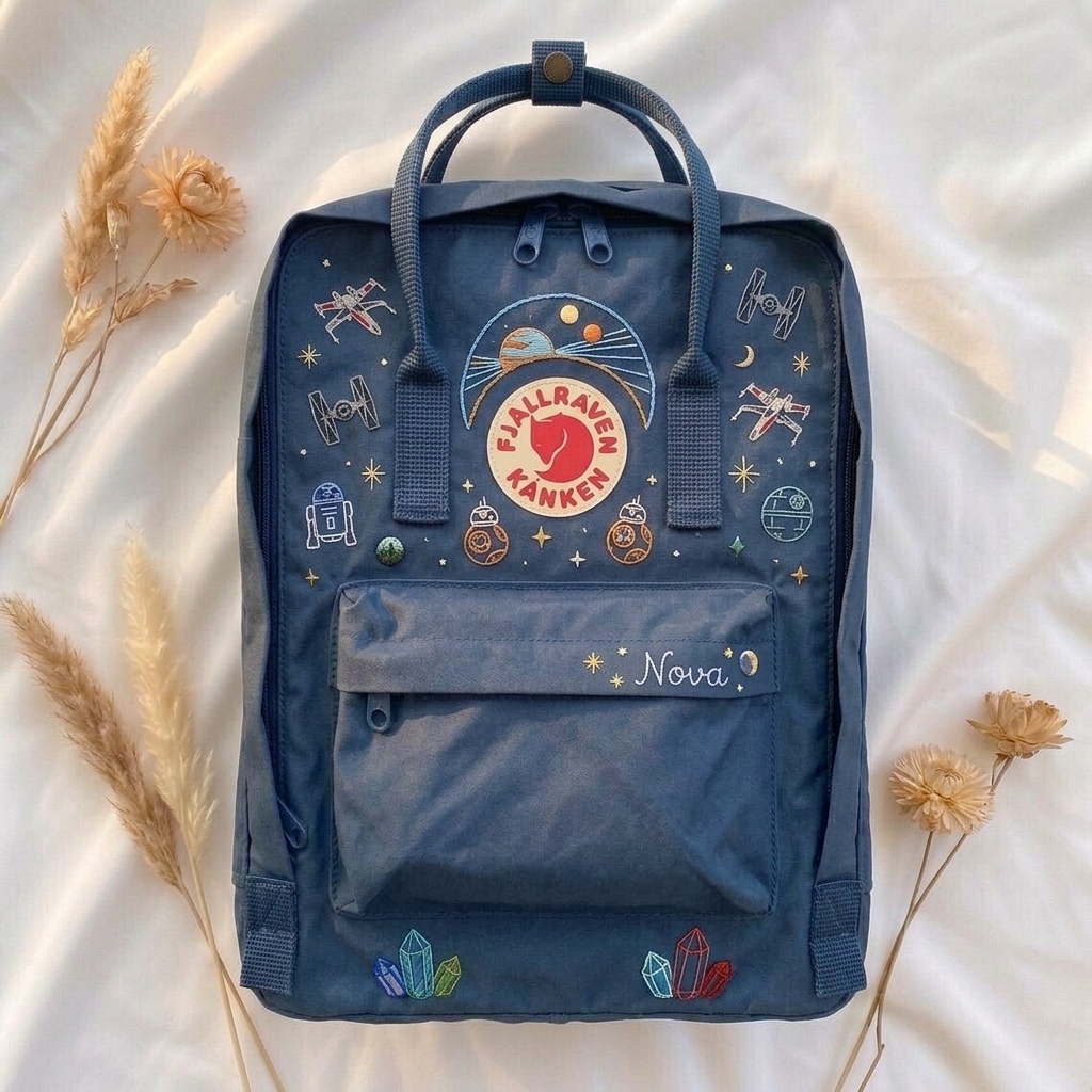 Star Wars Fjallraven Kanken Hand-Embroidered Backpack - Image 7