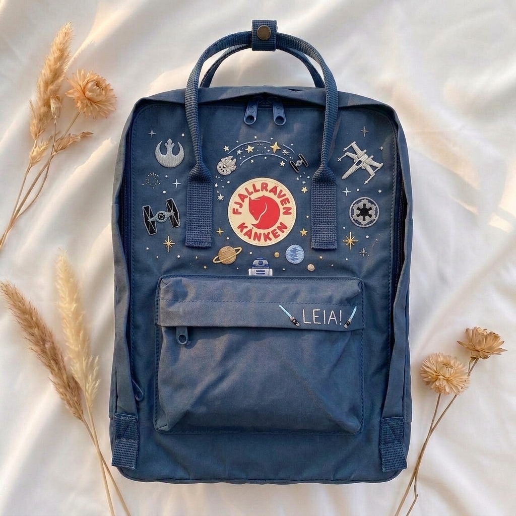 Star Wars Fjallraven Kanken Hand-Embroidered Backpack - Image 3