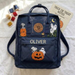 Snoopy - Halloween Fjallraven Kanken Hand-Embroidered Backpack