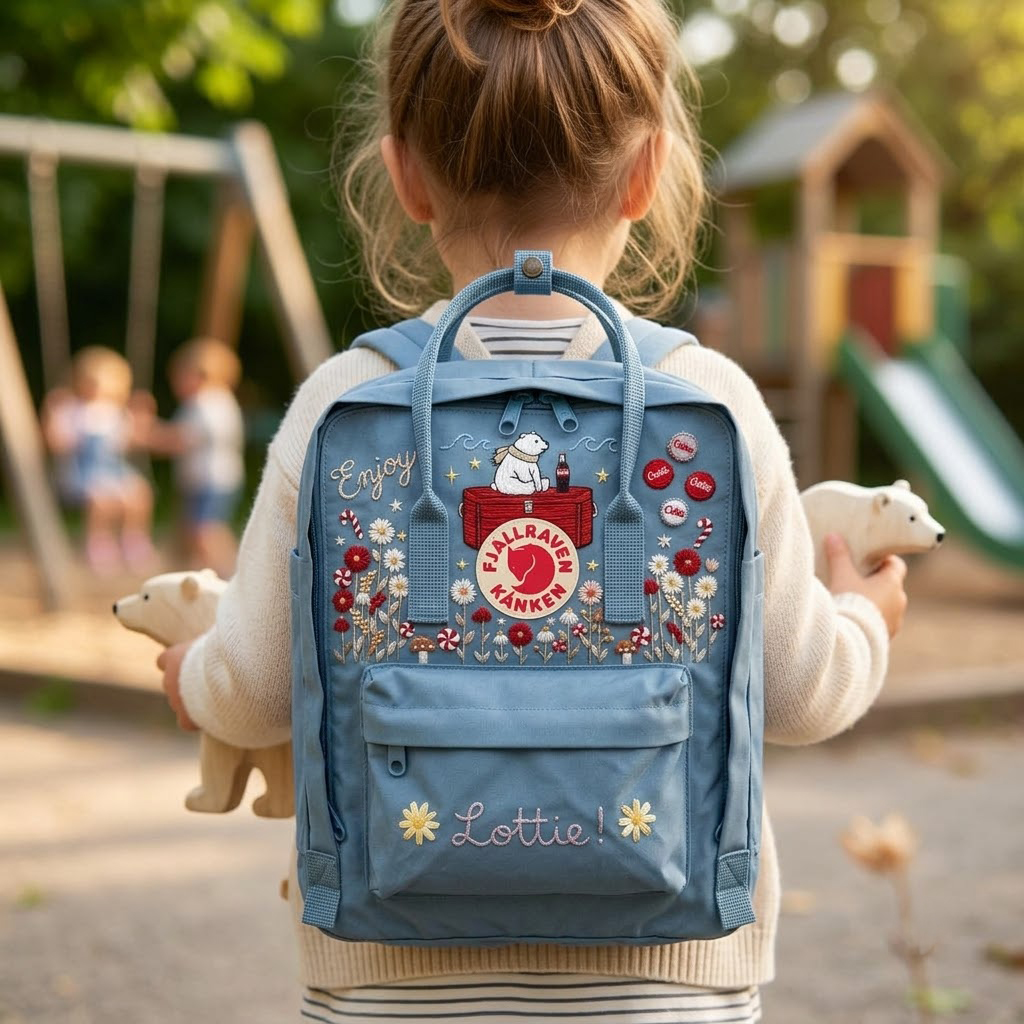 Coca-cola Fjallraven Kanken Hand-Embroidered Backpack - Image 5