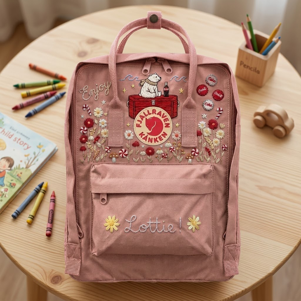Coca-cola Fjallraven Kanken Hand-Embroidered Backpack - Image 6