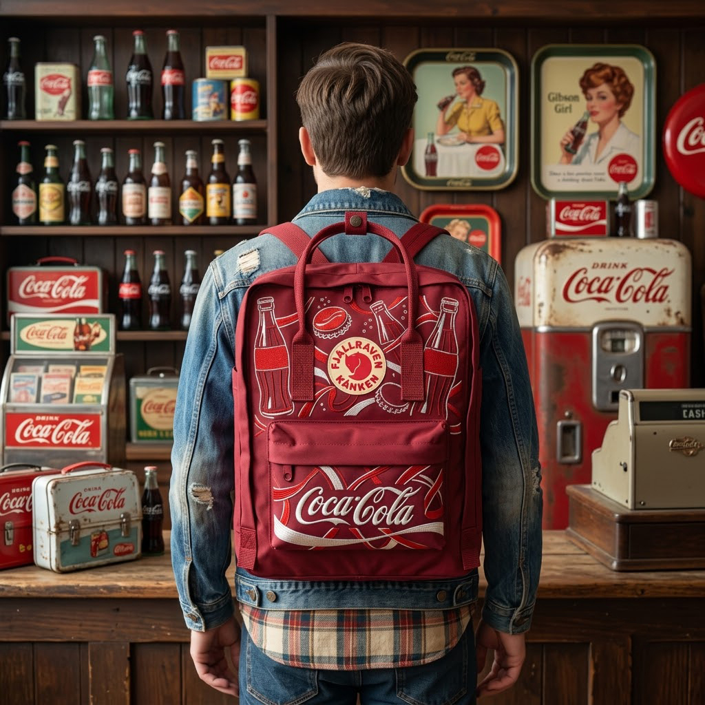 Coca-cola Fjallraven Kanken Hand-Embroidered Backpack - Image 6
