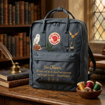 Harry Potter Fjallraven Kanken Hand-Embroidered Backpack