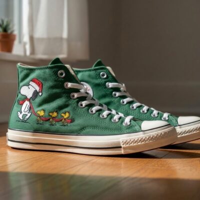 Snoopy Hand-Embroidered Converse Chuck Taylor 1970s - All Star Classic