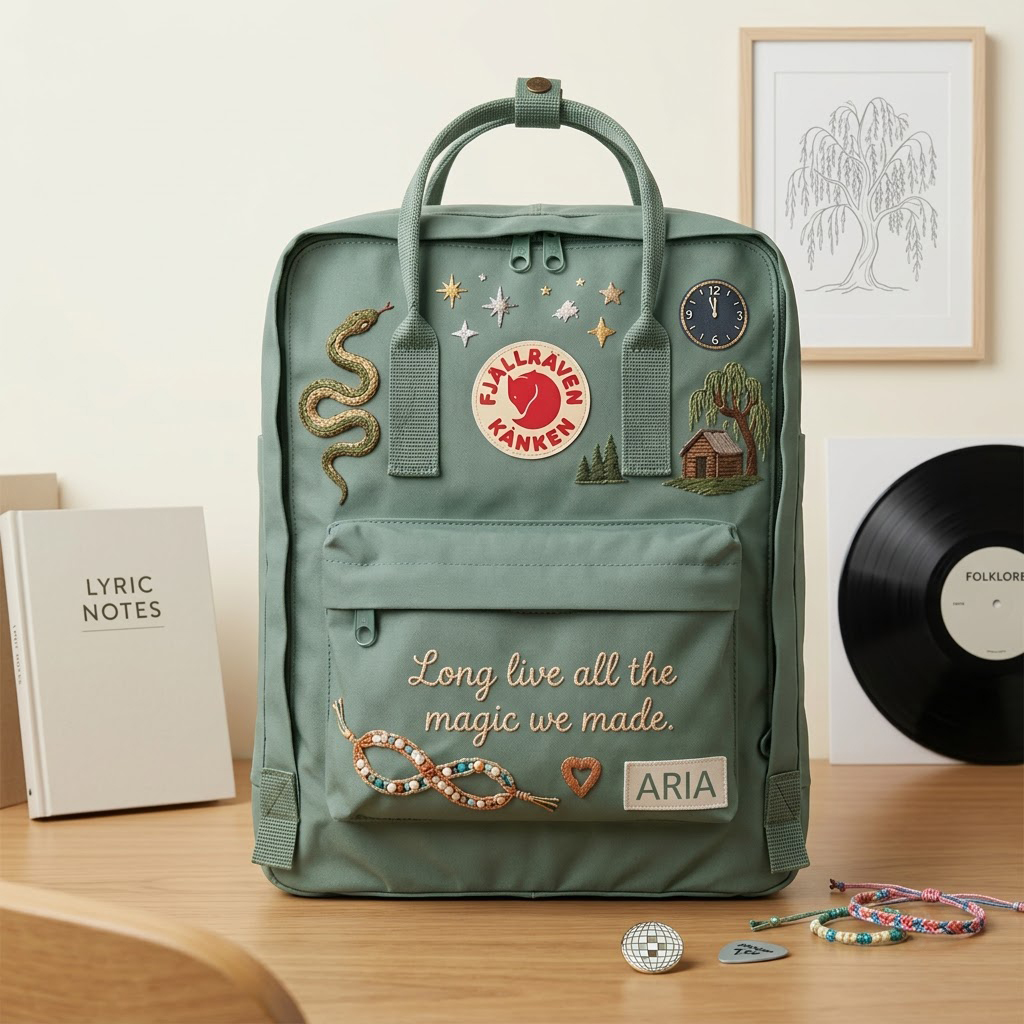 Taylor Swift Fjallraven Kanken Hand-Embroidered Backpack - Image 4