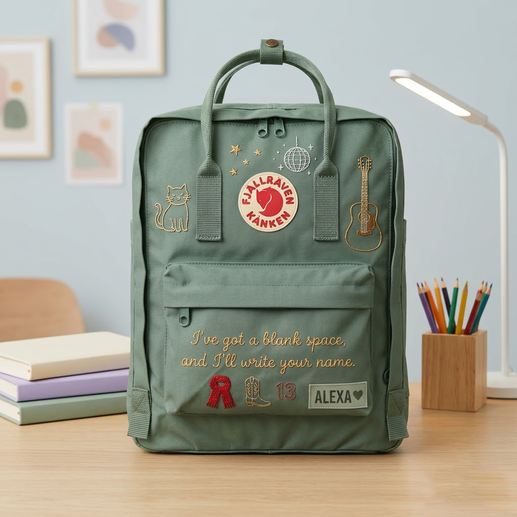 Taylor Swift Fjallraven Kanken Hand-Embroidered Backpack