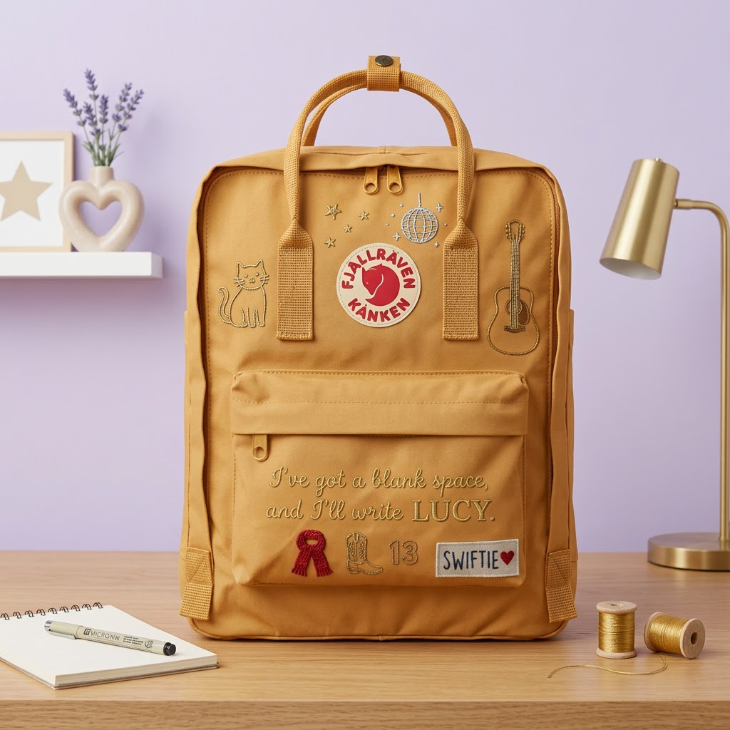 Taylor Swift Fjallraven Kanken Hand-Embroidered Backpack - Image 5