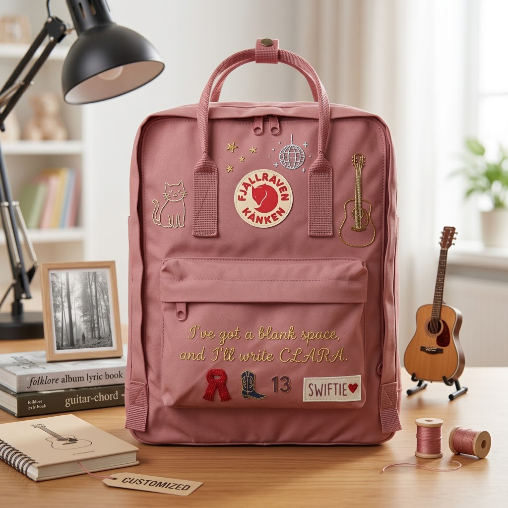 Taylor Swift Fjallraven Kanken Hand-Embroidered Backpack - Image 4