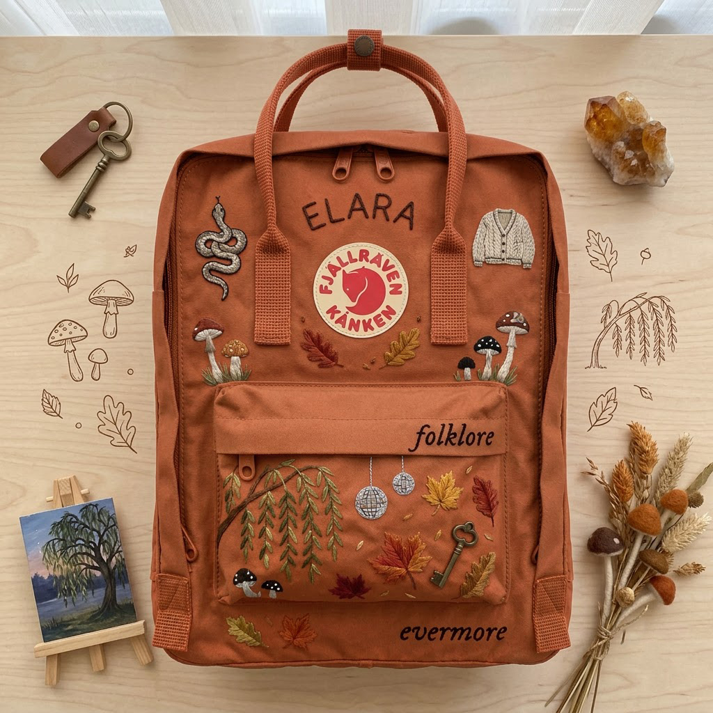 Taylor Swift Fjallraven Kanken Hand-Embroidered Backpack - Image 5