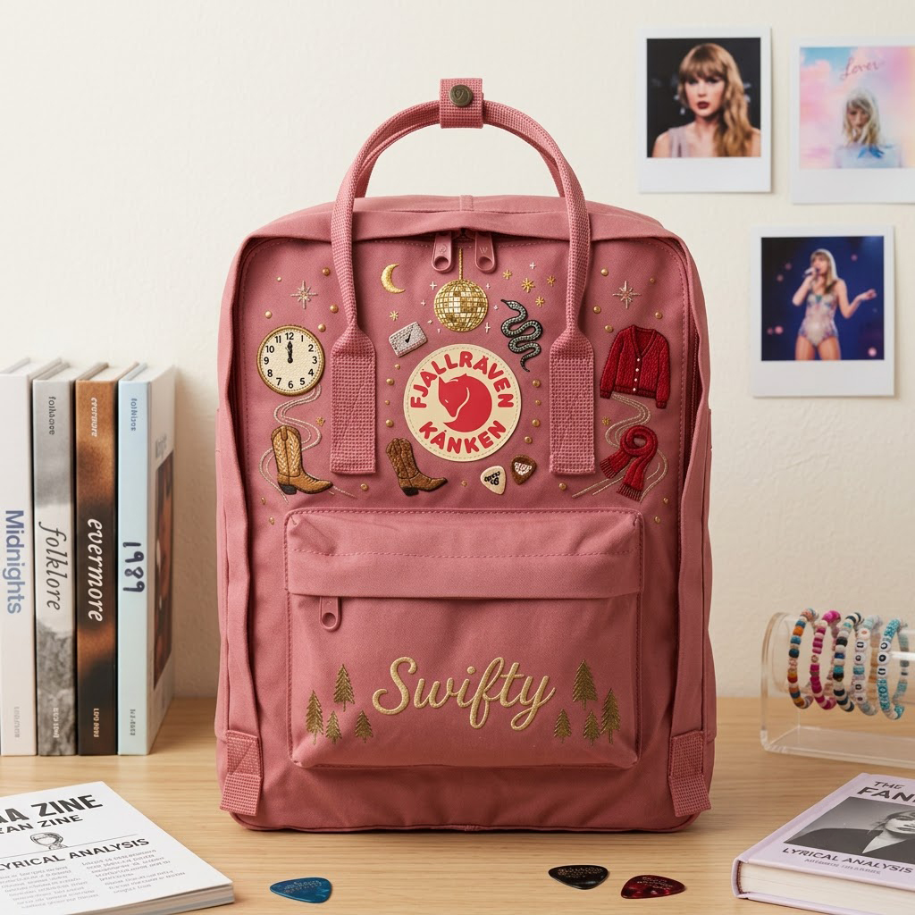 Taylor Swift Fjallraven Kanken Hand-Embroidered Backpack - Image 5