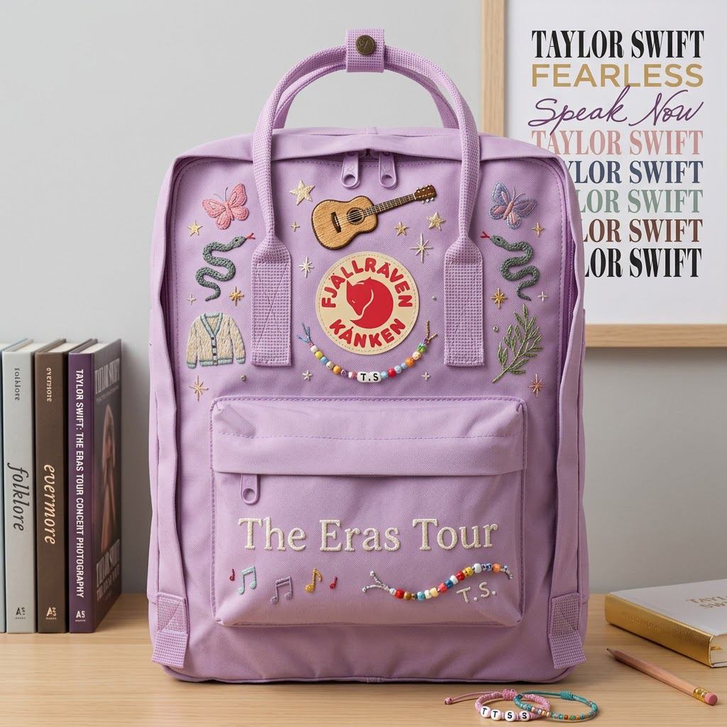 Taylor Swift Fjallraven Kanken Hand-Embroidered Backpack - Image 6