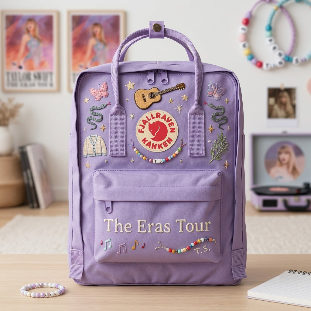 Taylor Swift Fjallraven Kanken Hand-Embroidered Backpack - Image 4