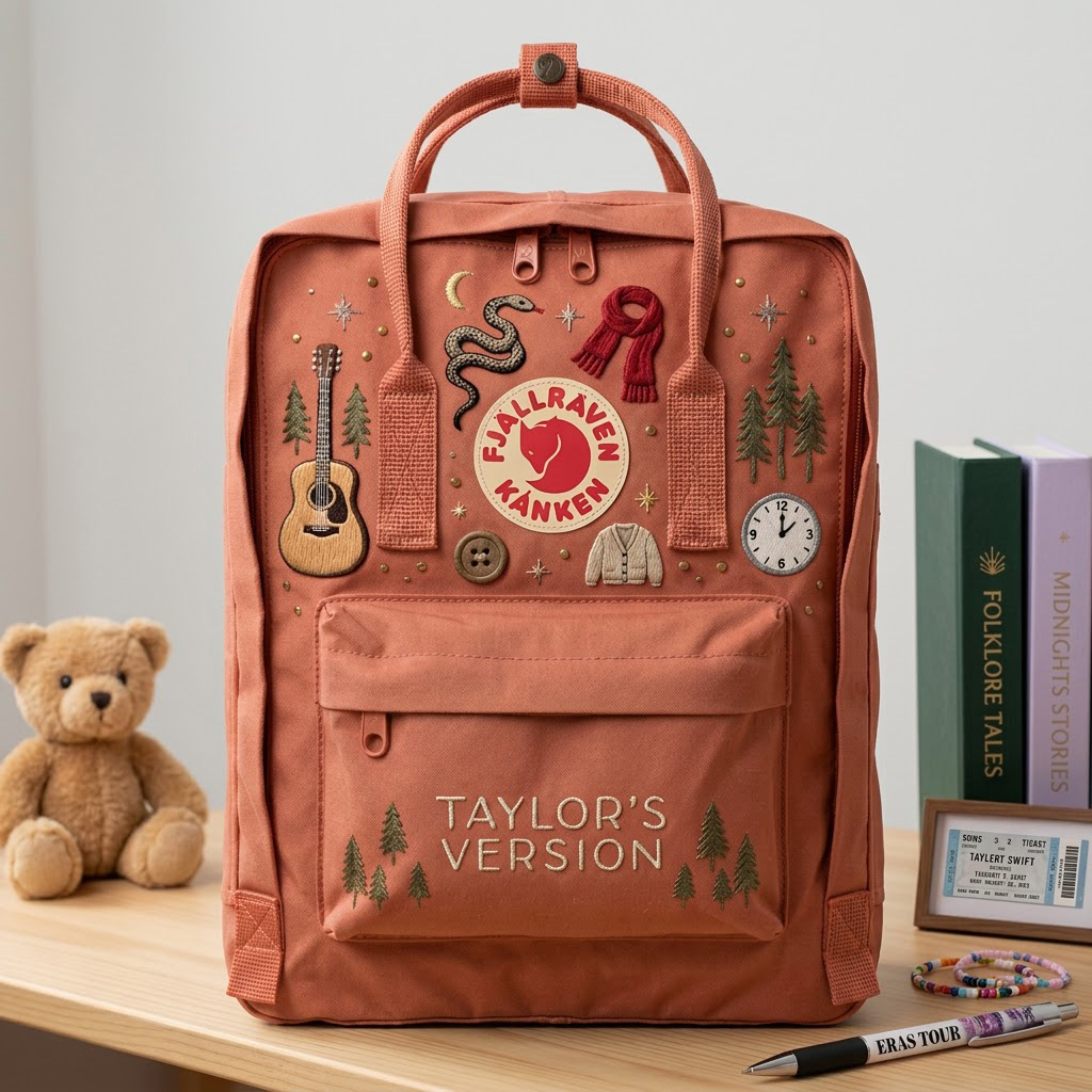 Taylor Swift Fjallraven Kanken Hand-Embroidered Backpack - Image 6