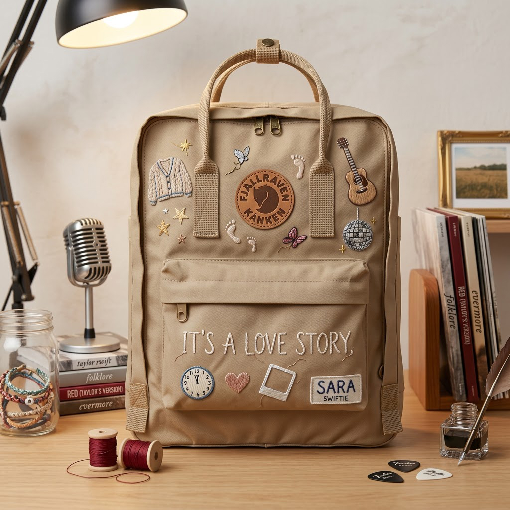 Taylor Swift Fjallraven Kanken Hand-Embroidered Backpack - Image 6