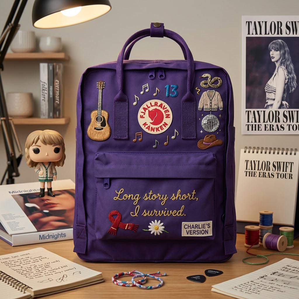 Taylor Swift Fjallraven Kanken Hand-Embroidered Backpack