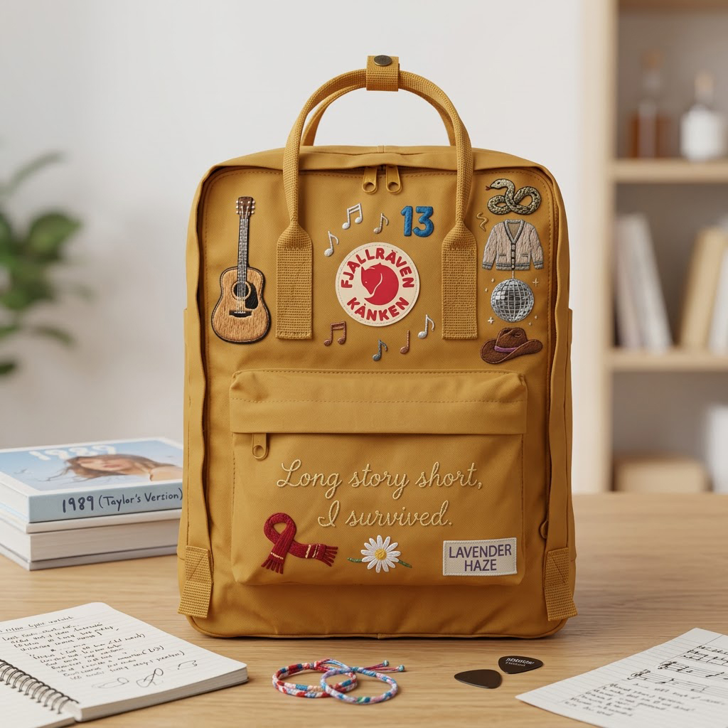 Taylor Swift Fjallraven Kanken Hand-Embroidered Backpack - Image 6