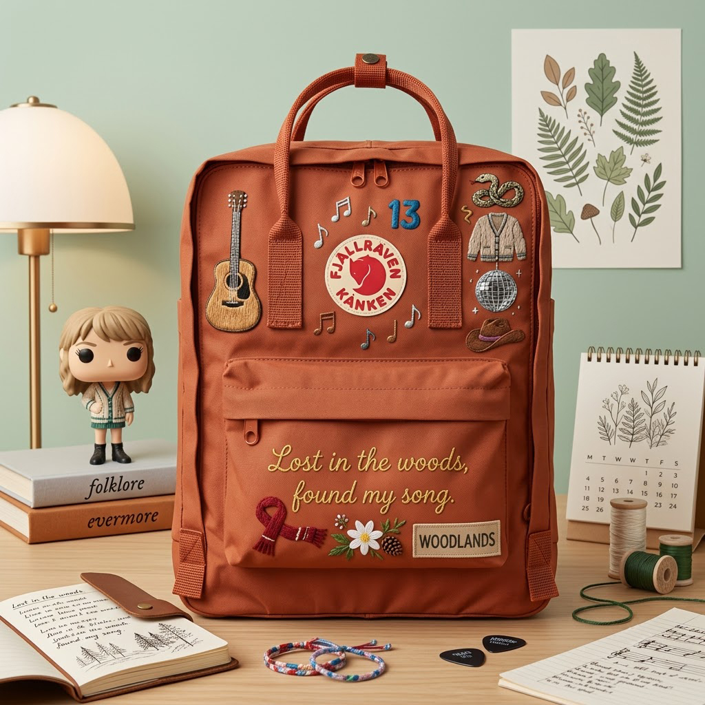 Taylor Swift Fjallraven Kanken Hand-Embroidered Backpack - Image 5