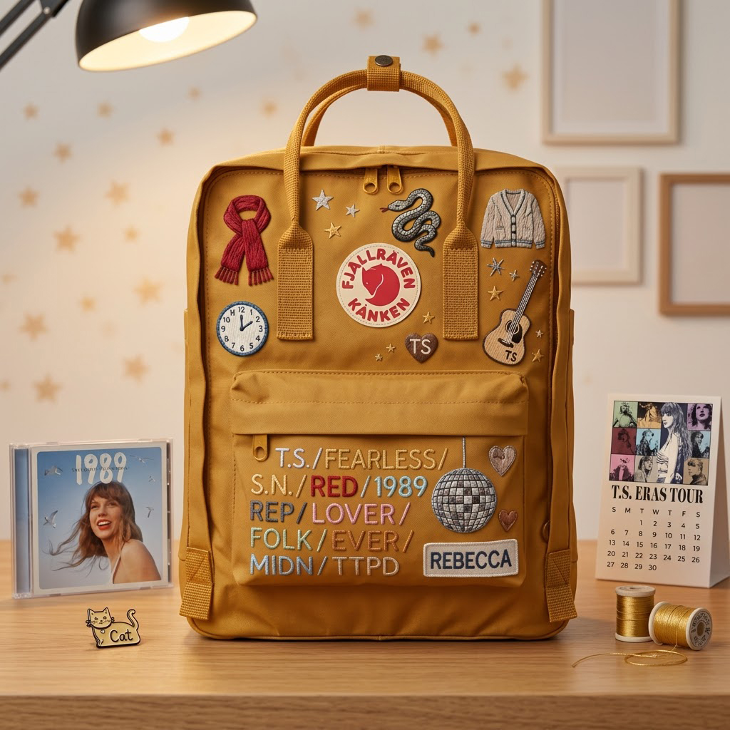 Taylor Swift Fjallraven Kanken Hand-Embroidered Backpack - Image 3