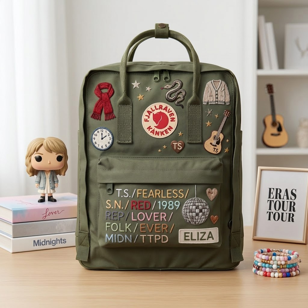 Taylor Swift Fjallraven Kanken Hand-Embroidered Backpack