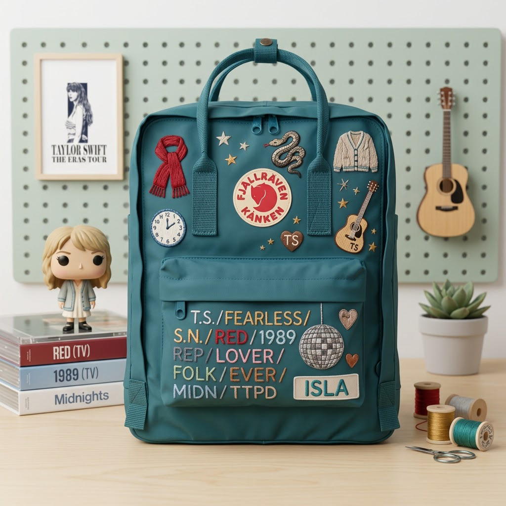 Taylor Swift Fjallraven Kanken Hand-Embroidered Backpack - Image 4