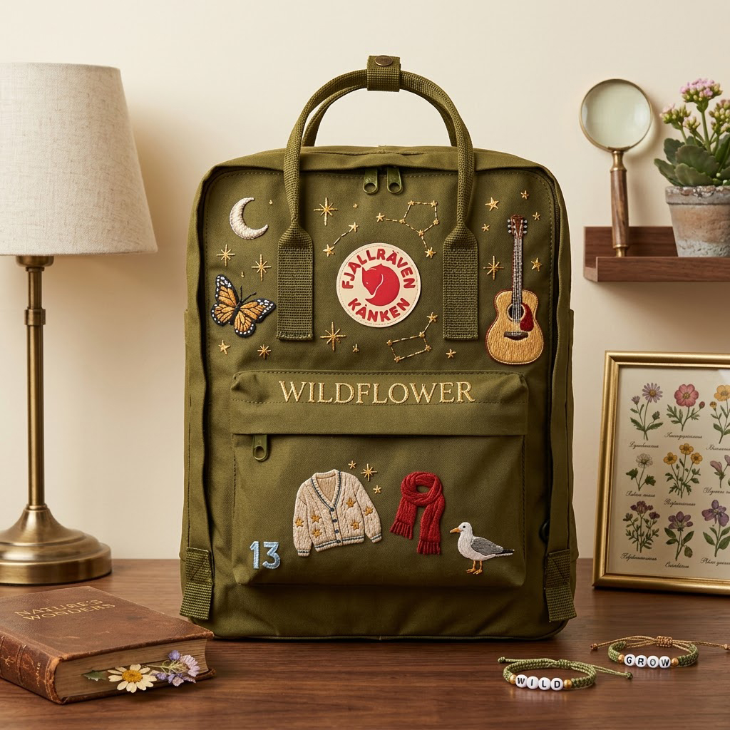 Taylor Swift Fjallraven Kanken Hand-Embroidered Backpack - Image 5