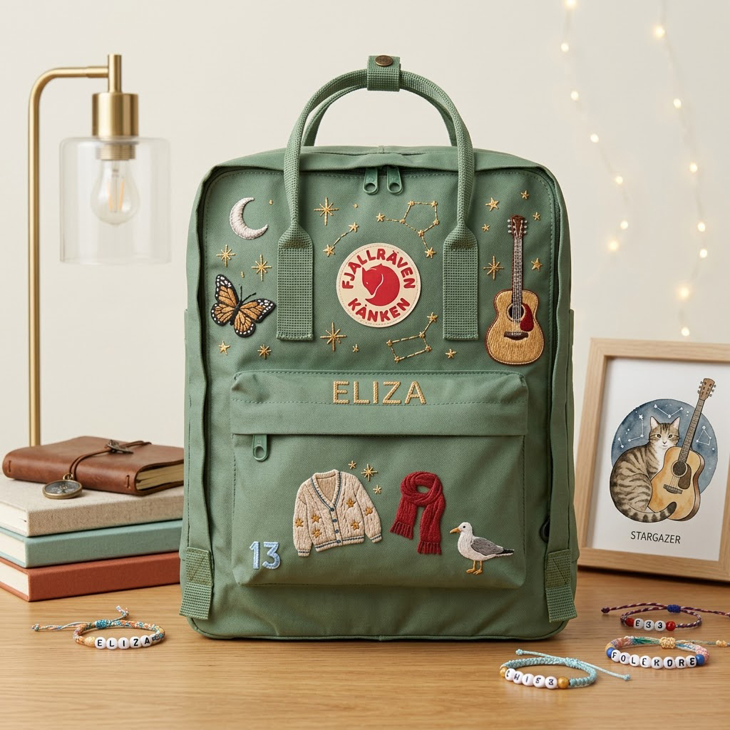 Taylor Swift Fjallraven Kanken Hand-Embroidered Backpack - Image 3