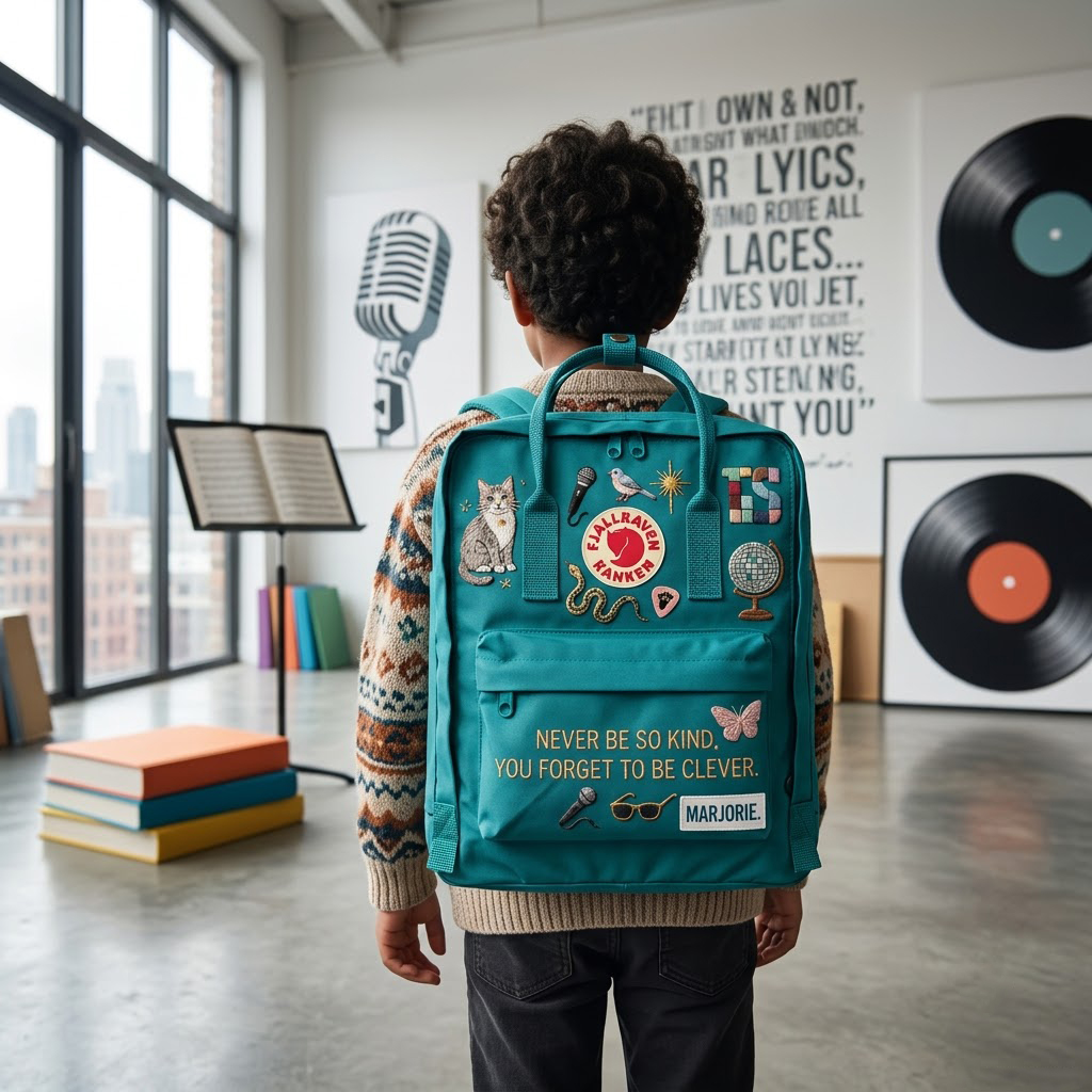 Taylor Swift Fjallraven Kanken Hand-Embroidered Backpack - Image 3