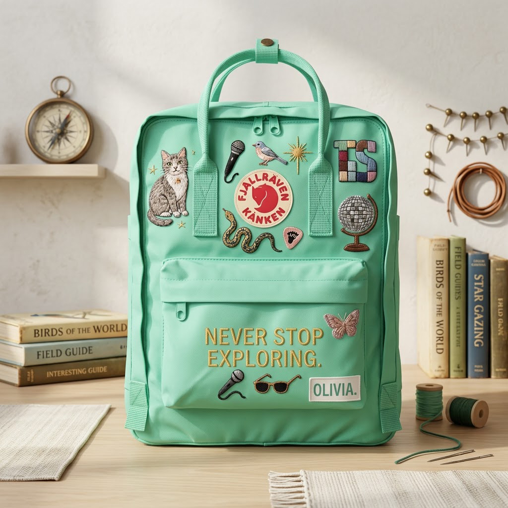 Taylor Swift Fjallraven Kanken Hand-Embroidered Backpack - Image 5